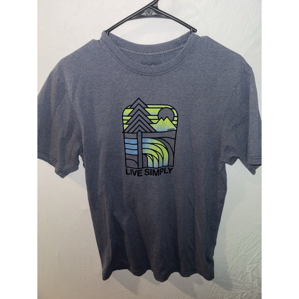 Patagonia Live Simply SZ Small, Front Graphic Grey